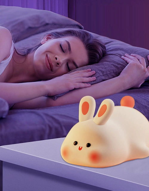 Load image into Gallery viewer, Night Light Clearance!  Night Light for Kids Bunny Lamp Rechargeable Rabbit Lamp Kids Lights for Bedroom Led Portable Night Light for Girls Boys Nursery Children Nightlight Cute Room Decor Pink
