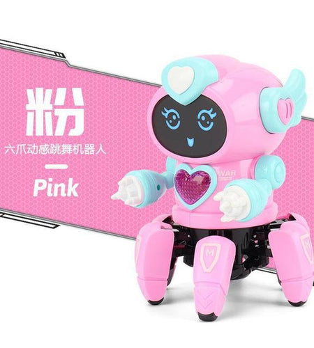 Kids Dance Robots Music LED 6 Claws Octopus Robot Birthday Gift Toys for Children Early Education Baby Toy Boys Girls
