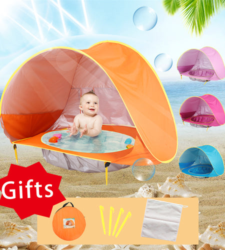 Baby Beach Tent Portable Shade Pool UV Protection Sun Shelter for Infant Outdoor Toys Child Swimming Pool Play House Tent Toys