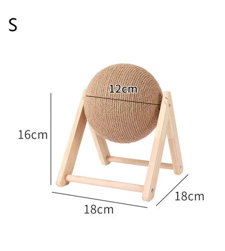 Cat Scratching Ball Toy Kitten Sisal Rope Ball Board Grinding Paws Cats Scratcher Wear-Resistant Pet Furniture Supplies