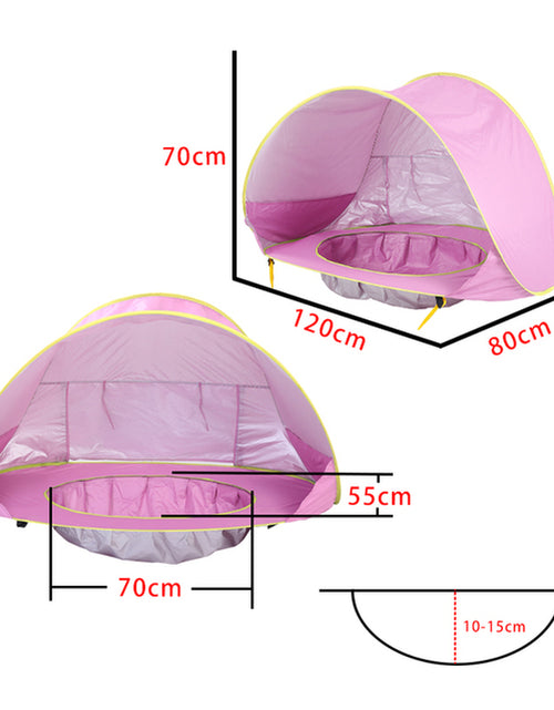 Load image into Gallery viewer, Baby Beach Tent Portable Shade Pool UV Protection Sun Shelter for Infant Outdoor Toys Child Swimming Pool Play House Tent Toys
