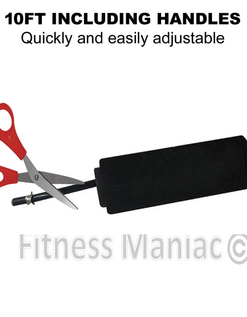 Load image into Gallery viewer, Aerobic Exercise Boxing Skipping Jump Rope Adjustable Bearing Speed Fitness BLK
