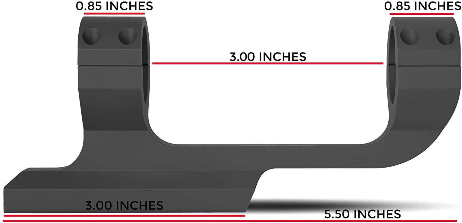 Extended Series Offset Picatinny Scope Mount