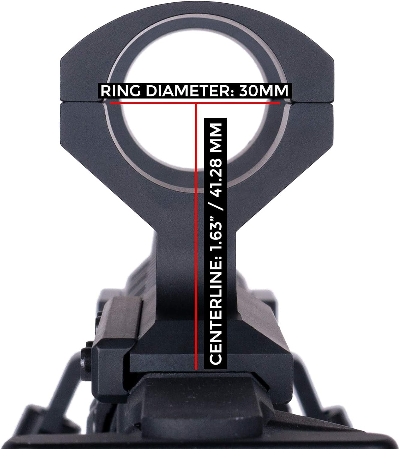 Extended Series Offset Picatinny Scope Mount