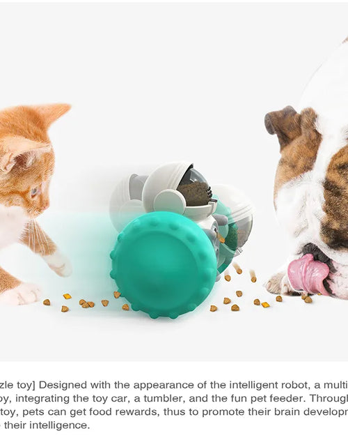 Load image into Gallery viewer, Dog Treat Leaking Toy for Small Big Dogs Tumbler Interactive Toys Puppy Cat Slow Food Feeder Dispenser IQ Training Accessories
