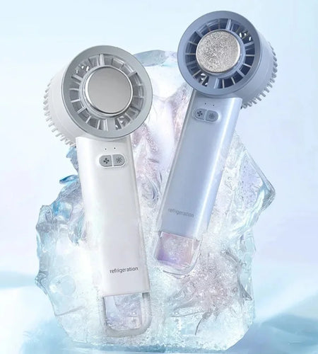 2024 Summer Gadget Handheld Turbo Jet Fan Mini Portable Ice Cold Fan Generation Brushless Motor Wind High Speed Duct Fans Violen