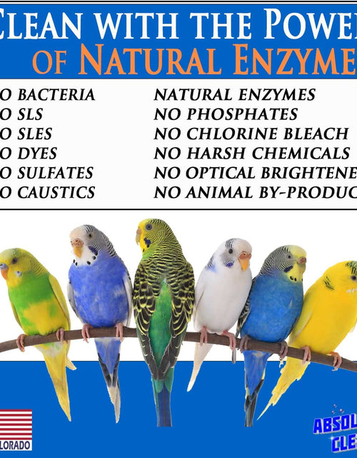 Load image into Gallery viewer, Amazing Bird Cage Cleaner and Deodorizer - Just Spray/Wipe - Safely &amp; Easily Removes Bird Messes Quickly and Easily - Made in the USA
