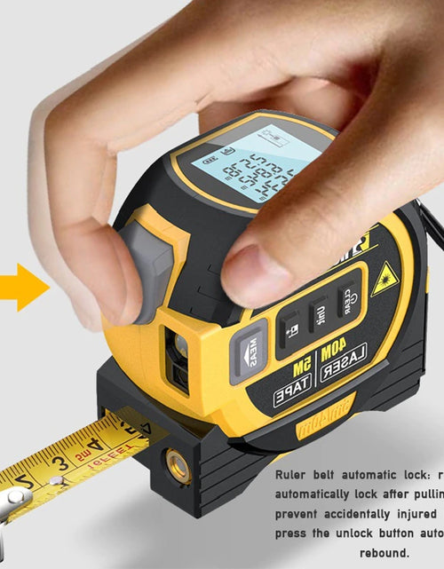 Load image into Gallery viewer, Intelligent 3In1 Laser Tape Measure Laser Rangefinder High-Precision Digital Laser Tape Range Finder Measuring Instrument Level
