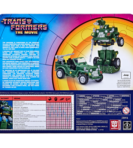 Transformers G1 The Movie Retro Autobot Hound