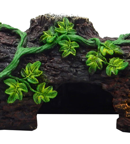 X-Large Wood Log Reptile Ornament