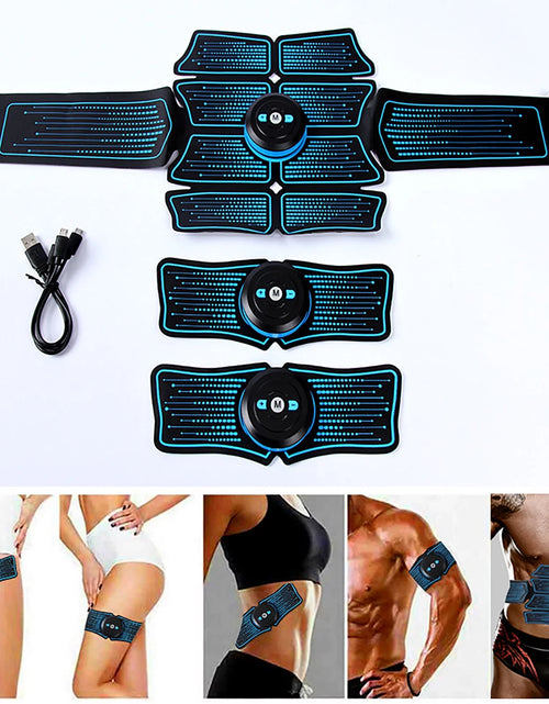 Load image into Gallery viewer, Abs Stimulator, Ab Stimulator Workout Belt, Muscle Toner Abdominal Toning Belt Workout Portable Fitness Workout Equipment Home Office for Men Women
