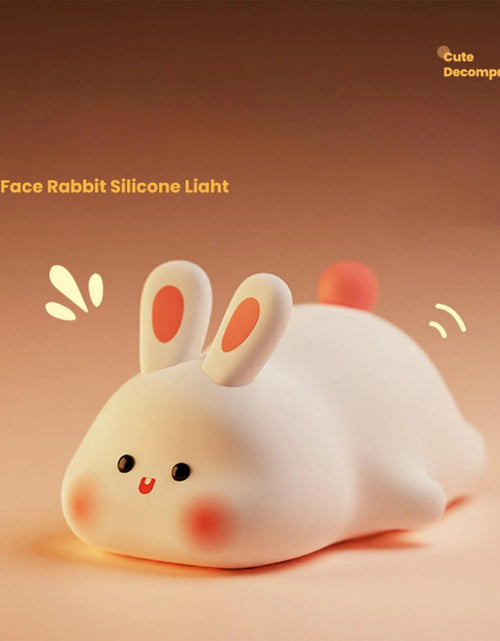 Load image into Gallery viewer, Night Light Clearance!  Night Light for Kids Bunny Lamp Rechargeable Rabbit Lamp Kids Lights for Bedroom Led Portable Night Light for Girls Boys Nursery Children Nightlight Cute Room Decor Pink
