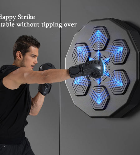 Smart Music Boxing Machine Wall Target LED Lighted Sandbag Relaxing Reaction Training Target for Boxing Sports Agility Reaction