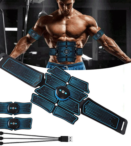 Abs Stimulator, Ab Stimulator Workout Belt, Muscle Toner Abdominal Toning Belt Workout Portable Fitness Workout Equipment Home Office for Men Women