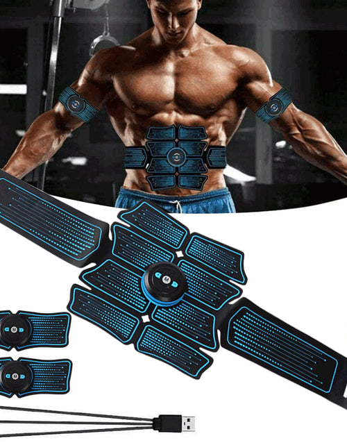 Load image into Gallery viewer, Abs Stimulator, Ab Stimulator Workout Belt, Muscle Toner Abdominal Toning Belt Workout Portable Fitness Workout Equipment Home Office for Men Women
