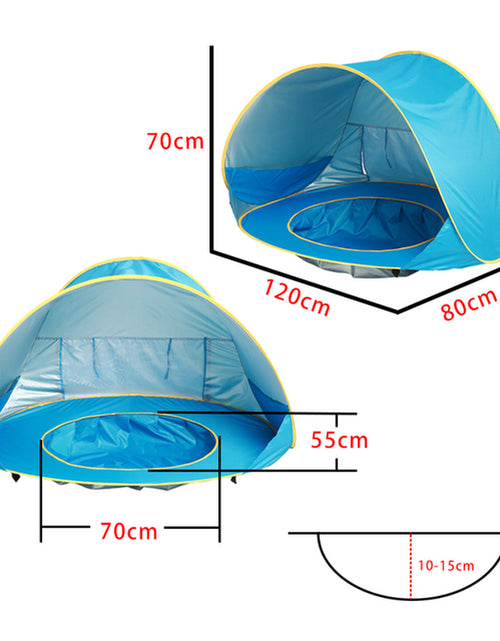 Load image into Gallery viewer, Baby Beach Tent Portable Shade Pool UV Protection Sun Shelter for Infant Outdoor Toys Child Swimming Pool Play House Tent Toys
