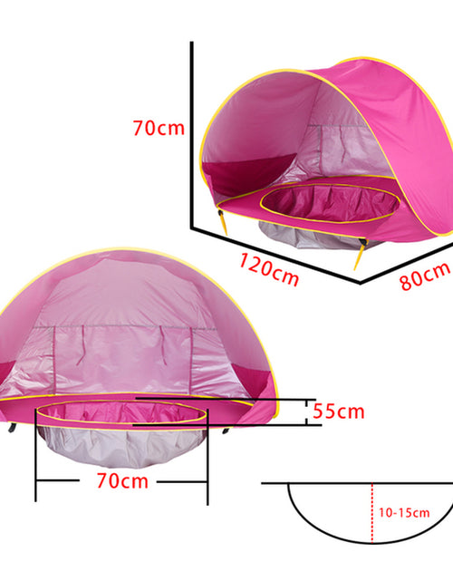 Load image into Gallery viewer, Baby Beach Tent Portable Shade Pool UV Protection Sun Shelter for Infant Outdoor Toys Child Swimming Pool Play House Tent Toys
