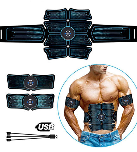 Abs Stimulator, Ab Stimulator Workout Belt, Muscle Toner Abdominal Toning Belt Workout Portable Fitness Workout Equipment Home Office for Men Women
