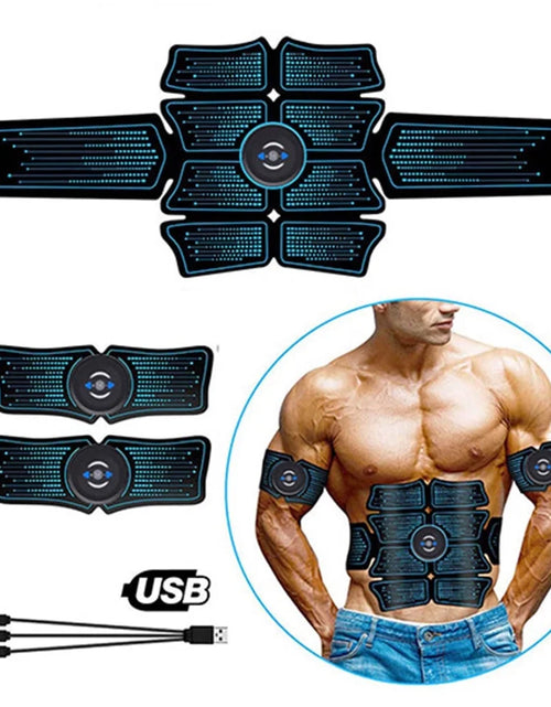 Load image into Gallery viewer, Abs Stimulator, Ab Stimulator Workout Belt, Muscle Toner Abdominal Toning Belt Workout Portable Fitness Workout Equipment Home Office for Men Women
