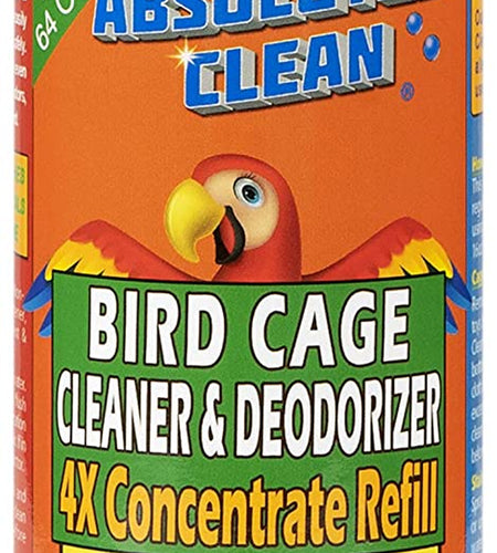 Amazing Bird Cage Cleaner and Deodorizer - Just Spray/Wipe - Safely & Easily Removes Bird Messes Quickly and Easily - Made in the USA