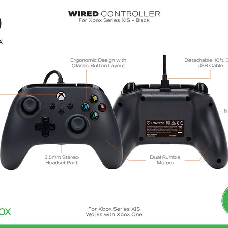 Wired Controller for Xbox Series X|S - Black