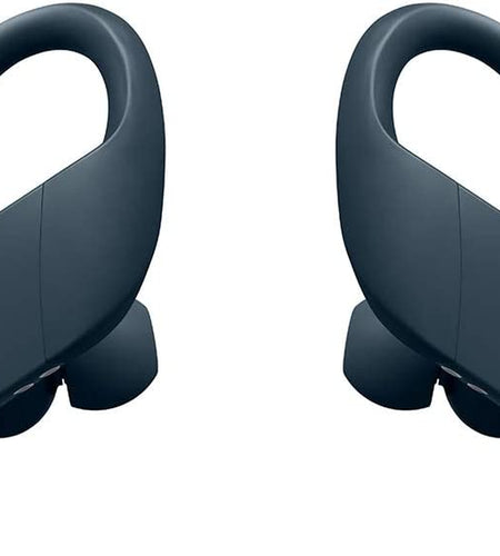 Power Pro Wireless Earphones - Apple H1 Headphone Chip, Class 1 Bluetooth, 9 Hours of Listening Time, Sweat Resistant Earbuds, Built-In Microphone - Navy